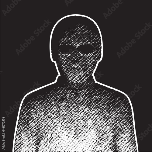 A silhouetted swimmer gazes intensely forward with goggles.