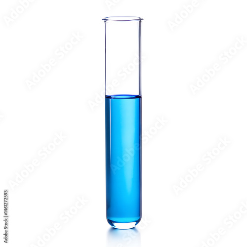 test tube isolated on white photo