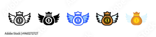 Angel Icon Collection With Multiple Styles