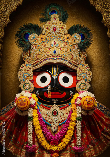Majestic Jagannath Deity in...