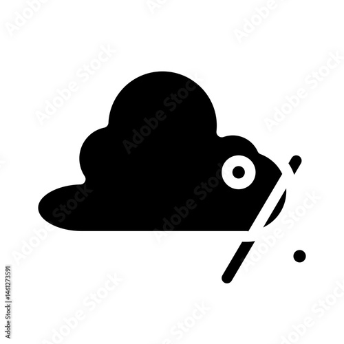 precipitation glyph icon
