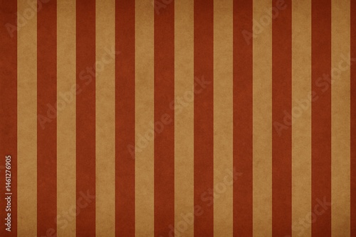 Seamless vintage-style background featuring alternating vertical red and beige stripes, evoking a classic circus or carnival tent aesthetic. The worn texture adds a nostalgic, retro atmosphere