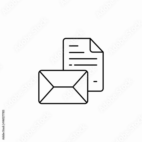 email letter icon sign vector