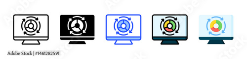 Market Dynamics Icon Collection With Multiple Styles