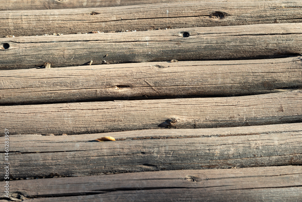 wooden logs background