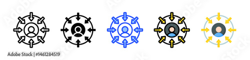 Customer Centric Icon Collection With Multiple Styles