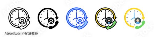 Supportive Service Icon Collection With Multiple Styles photo