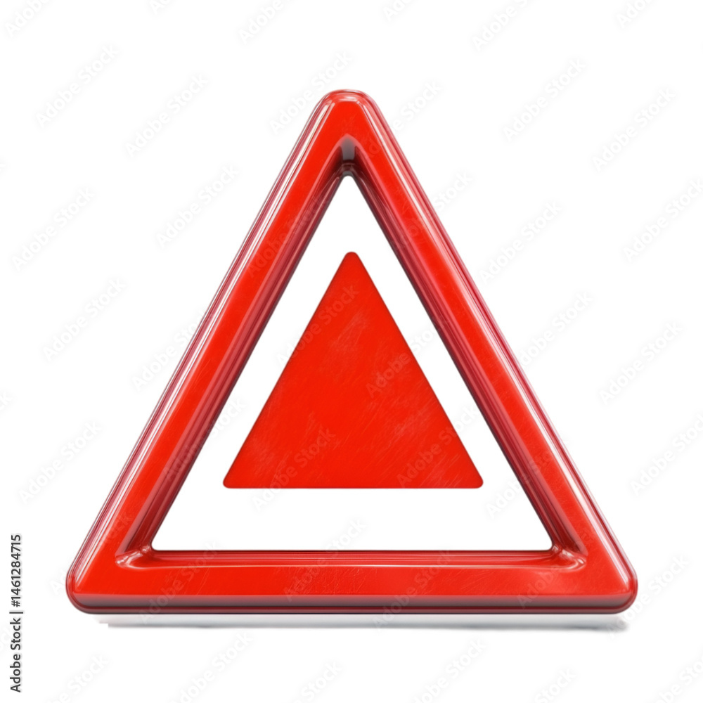 Red Triangle Warning Sign Emergency Alert Safety Symbol Red Triangle Warning Sign Emergency Alert Safety Symbol