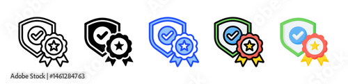 Quality Assurance Icon Collection With Multiple Styles