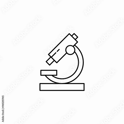 microscope tool icon sign vector