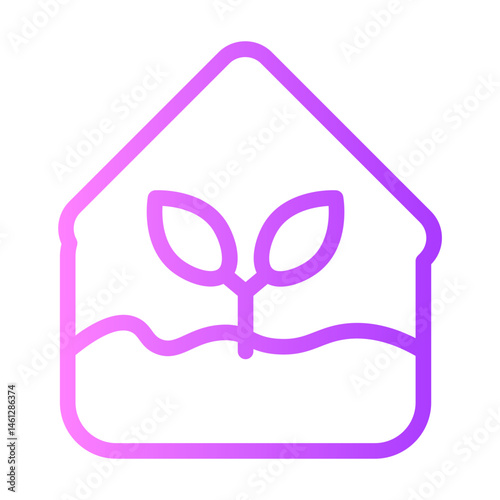 greenhouse gradient icon