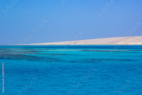beautiful scene of giftun island in hurgada, egypt	