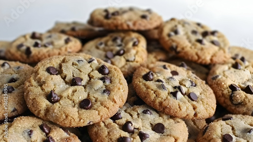 Pile Of Chocolate Chip Cookies