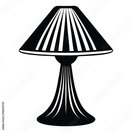 Black desk lamp isolated on white street lamps collection Old street lamp black silhouette