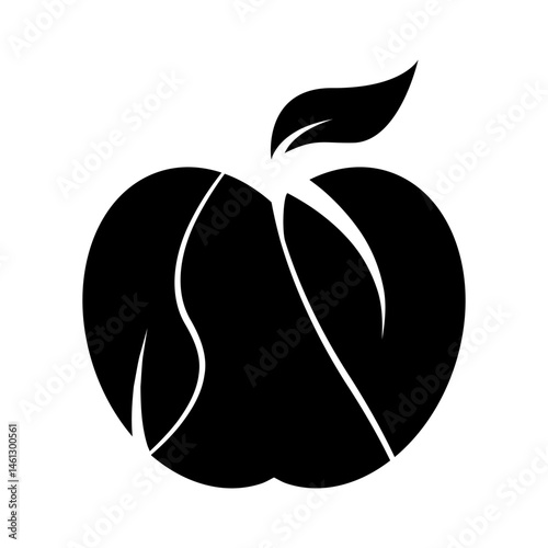 abstract apple monochrome design