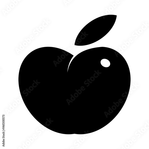 abstract apple monochrome design