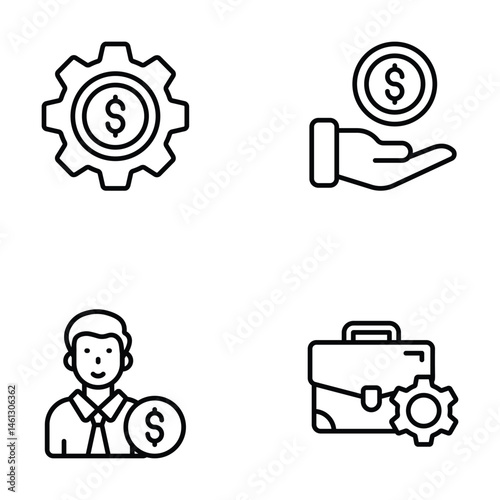 Download premium collection of business and trading linear icons
