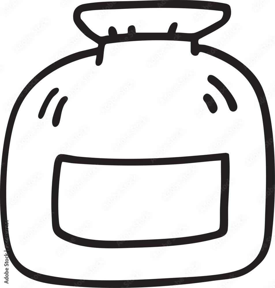 Fototapeta premium A simple stylized sack