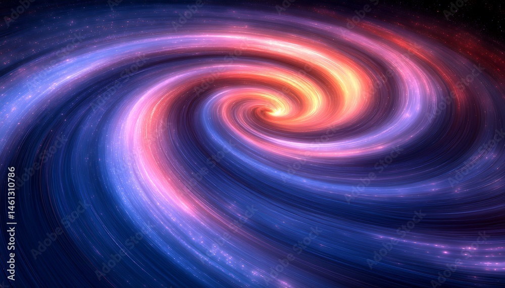 Abstract swirling vortex of vibrant colours in deep space. Abstract swirling vortex of vibrant colours in deep space.