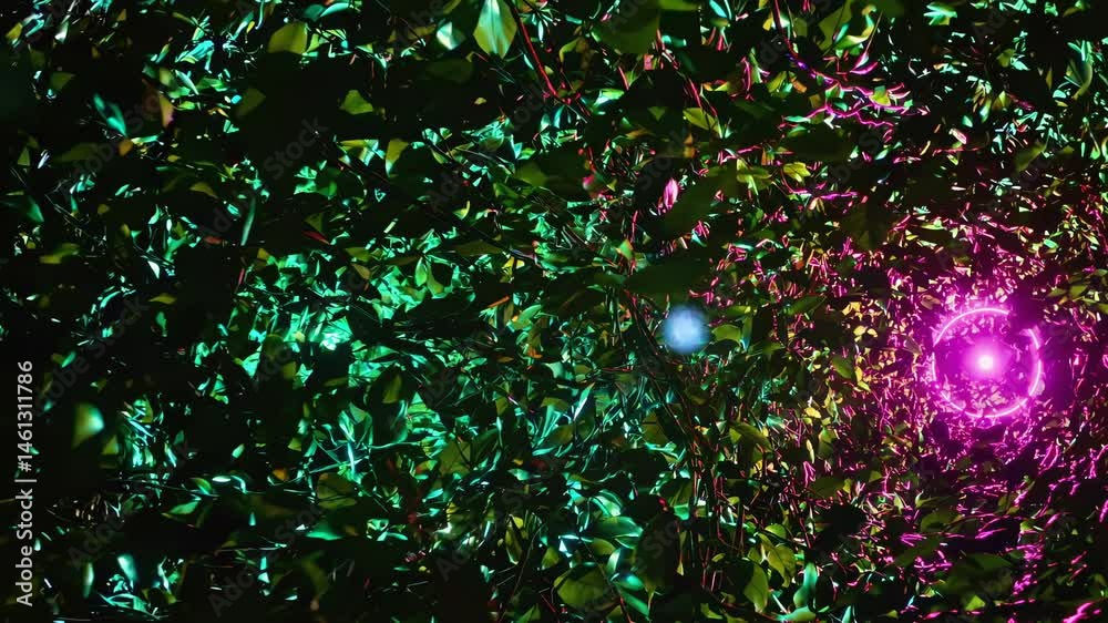 Abstract video with a dynamic, kaleidoscopic style. The overhead camera angle captures vibrant, swirling colors and light patterns in motion. Live desktop wallpaper.