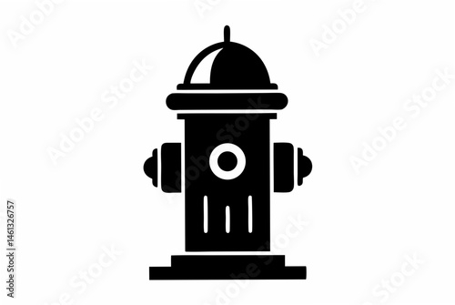 fire hydrant  silhouette vector
