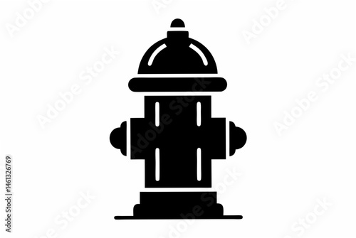 fire hydrant  silhouette vector