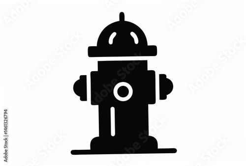 fire hydrant  silhouette vector