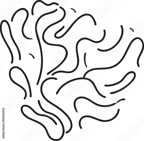 A delicate branching of dark lines forms a complex network.