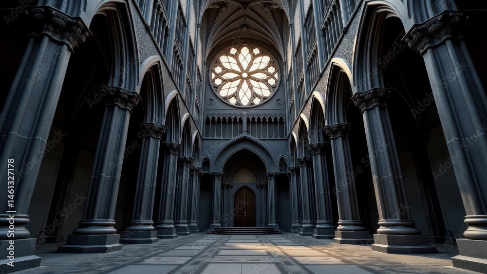 Fototapeta premium Gothic cathedral stone carving