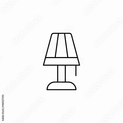 table lamp icon sign vector