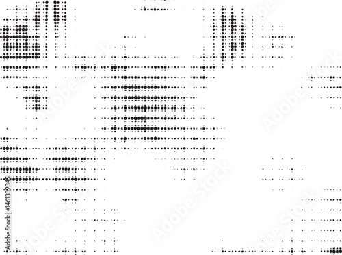 A dense collection of black dots arranged in a grid on a white background.