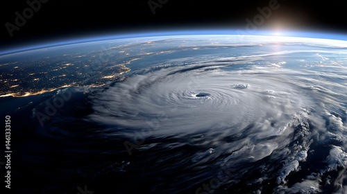 台風,ハリケーン,地球, 世界, 空, 空間, 惑星, 雲, 海, 青, 海, 自然,