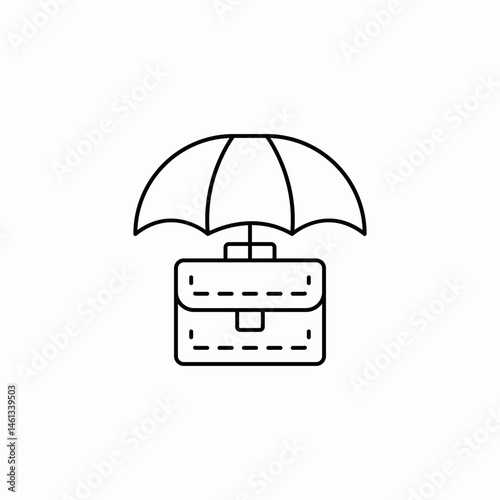 business insurance icon sign vector