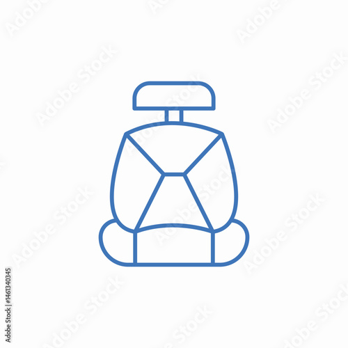 car seat icon sign vector