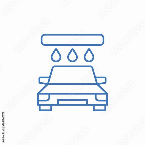 car wash icon sign vector