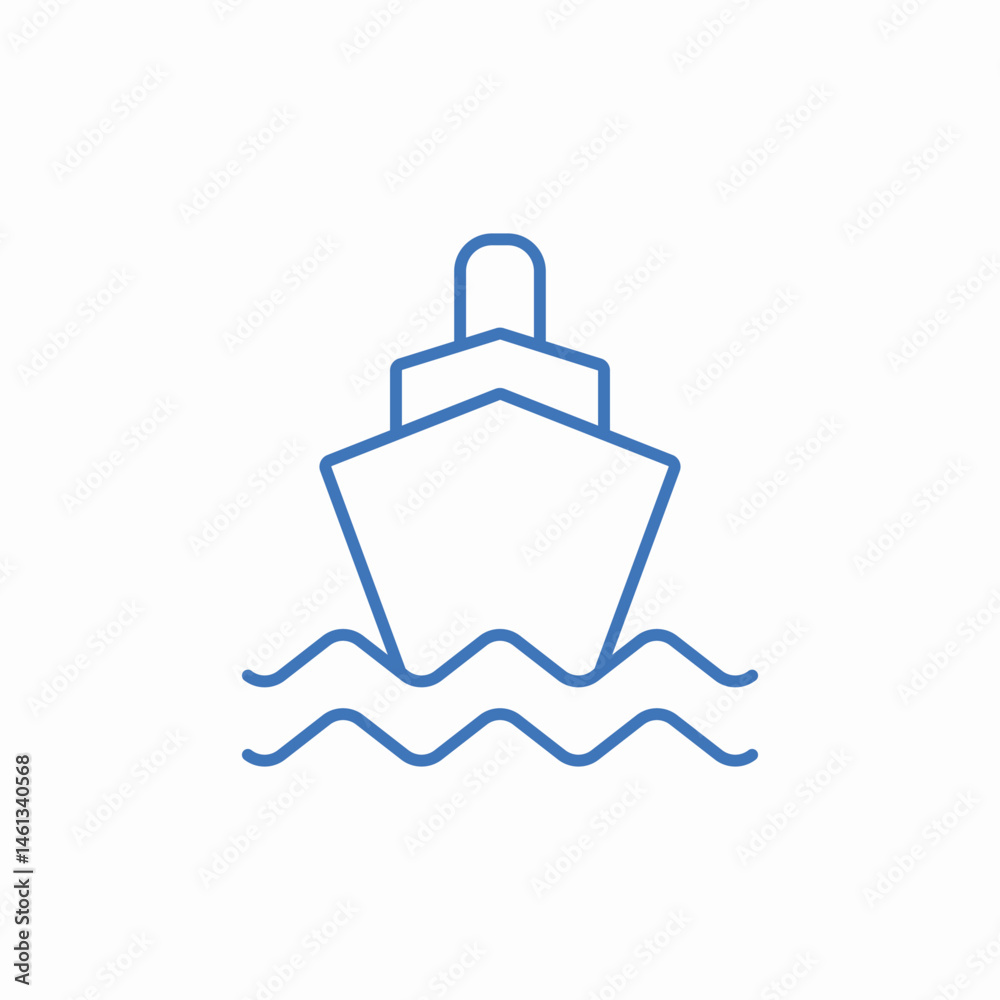 Obraz premium cargo ship icon sign vector