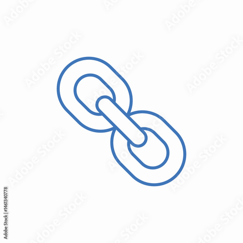 chain link icon sign vector