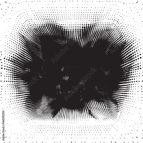 A dynamic black circle radiates outward from a central point.