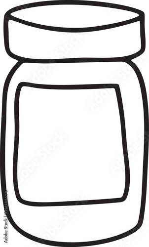 A simple open jar sits on a dark surface.