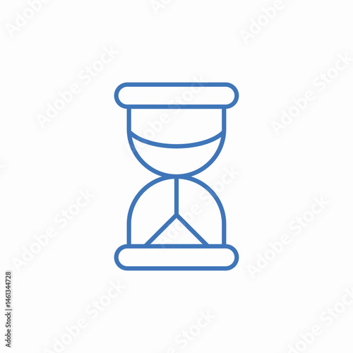 hourglass sand glass icon sign vector