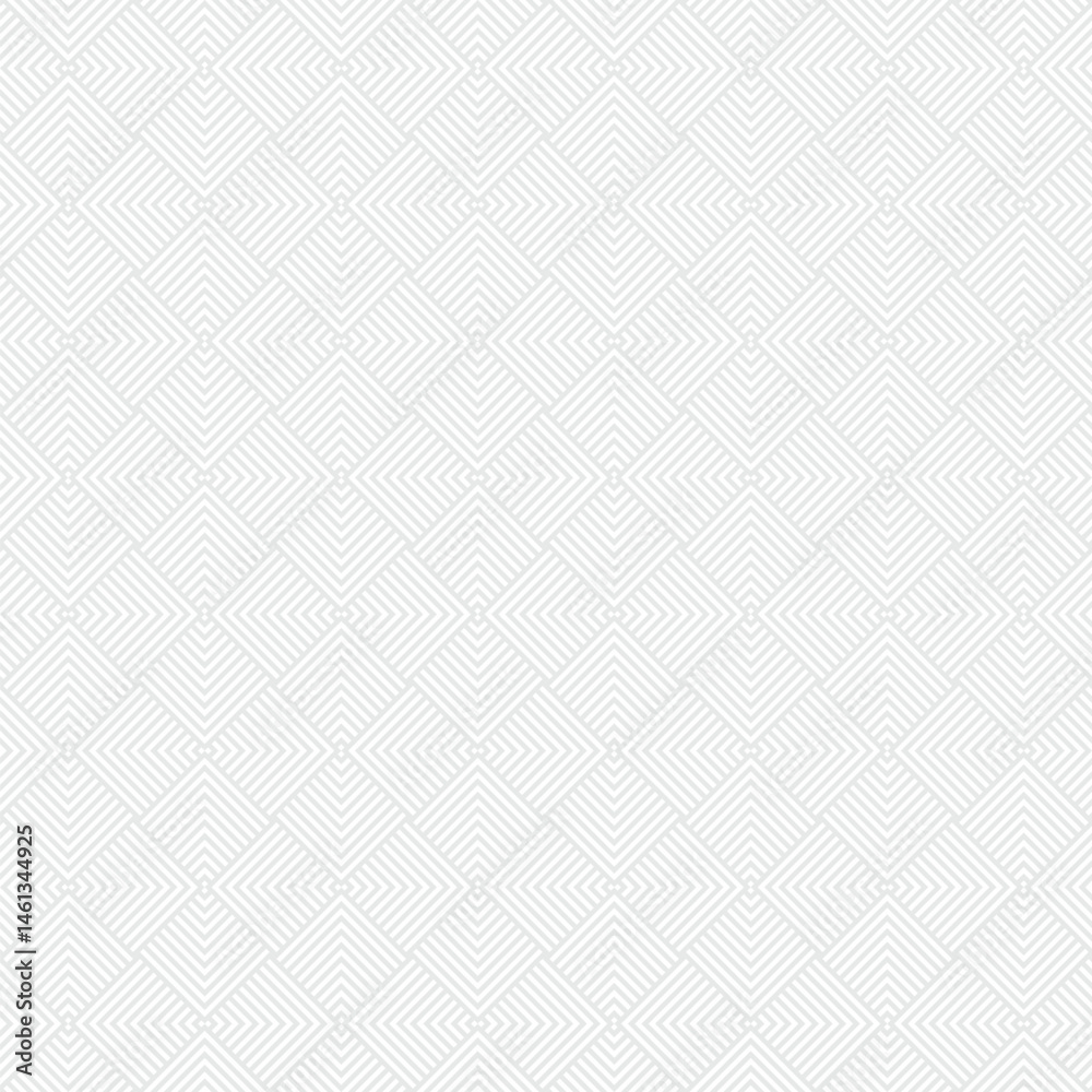 Fototapeta premium Vector seamless pattern. Modern stylish texture. Repeating geometric square tiles with thin line. Monochrome on white background. Trendy graphic design.