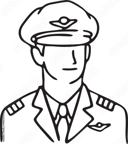 A distinguished man wears a naval officer's cap and uniform.