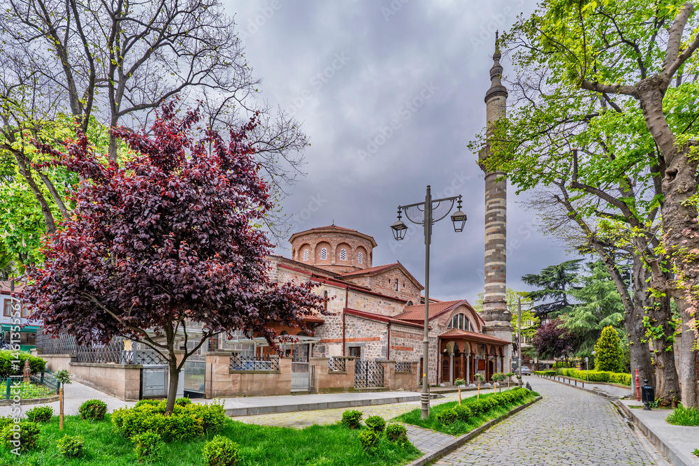 The Fatih Mosque view in Trabzon City of Turkey
