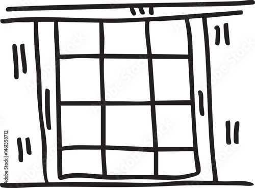 A simple grid with square cells and lines.