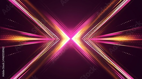 Abstract vibrant light beams (2)