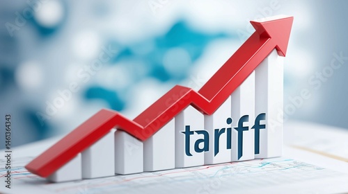 Rising graph with