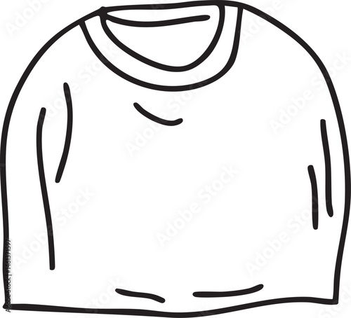 A simple outlined t-shirt