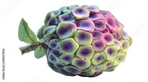 Obraz na płótnie Colorful Abstract Representation of an Artistic Fruit Sculpture w salonie