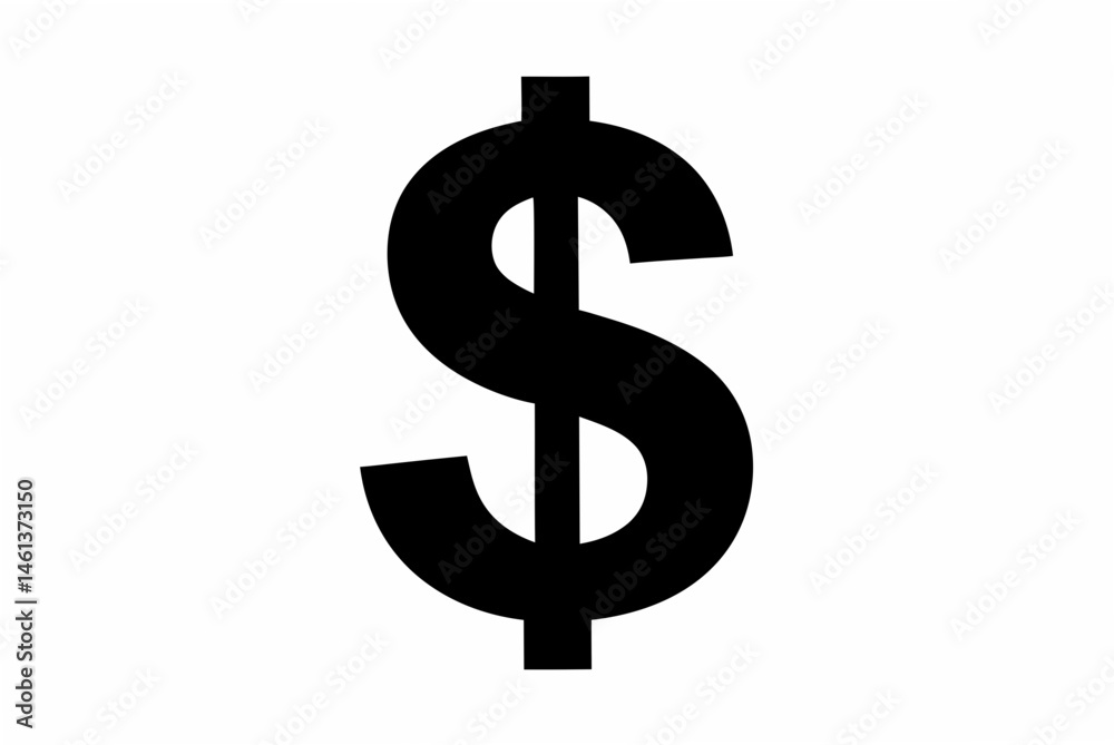 dollar sign silhouette vector dollar sign silhouette vector
