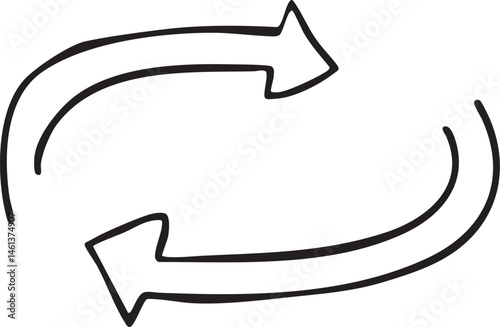 A simple continuous loop rotates clockwise.